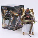 16cm Anime ONE PIECE Navy headquarters senior general Kuzan Borsalino Sakazuki Sitting Version Figure Model Toys