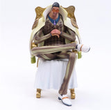 16cm Anime ONE PIECE Navy headquarters senior general Kuzan Borsalino Sakazuki Sitting Version Figure Model Toys