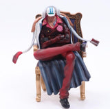 16cm Anime ONE PIECE Navy headquarters senior general Kuzan Borsalino Sakazuki Sitting Version Figure Model Toys