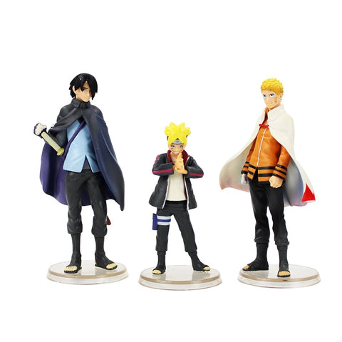 3pcs/lot Boruto Naruto Next Generations Figures Uzumaki Naruto Uchiha Sasuke Boruto Model